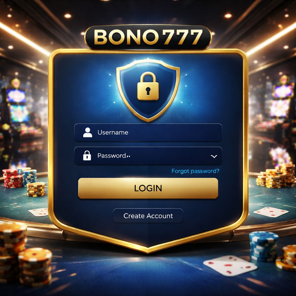 Proceso de inicio de sesión Bono777 para usuarios de casino en línea en México