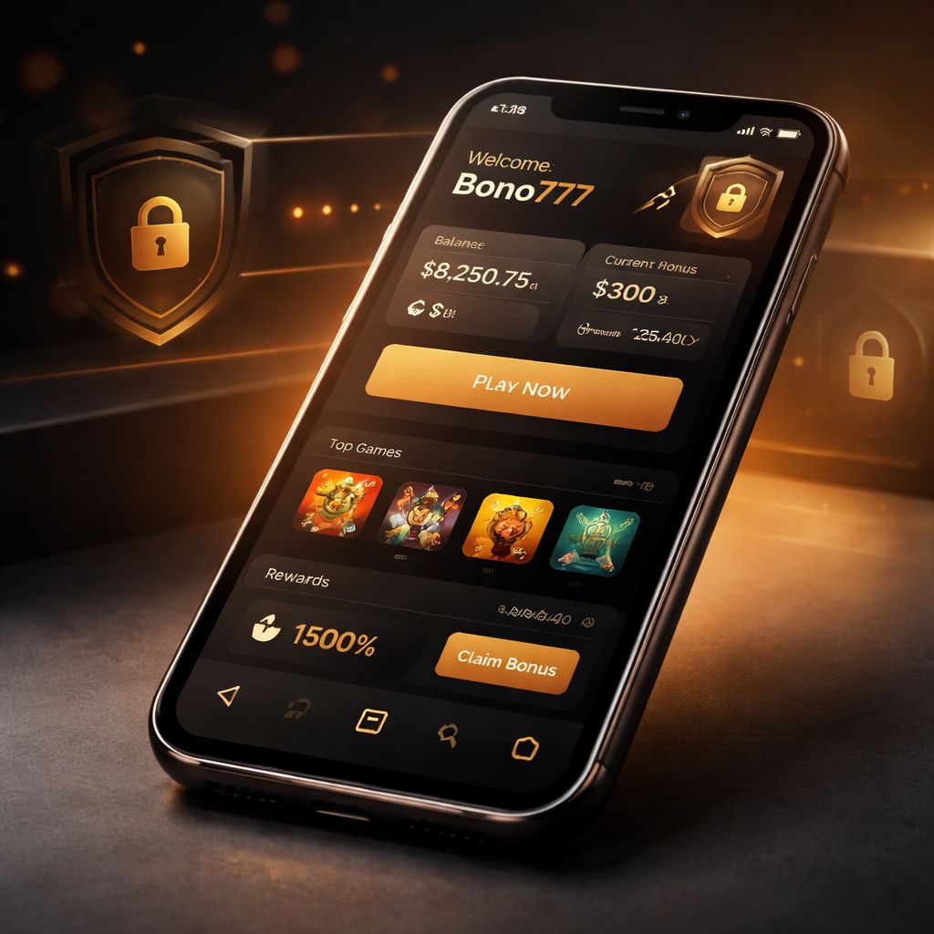 Interfaz segura de juego móvil Bono777 para jugadores en México